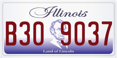 IL license plate B309037