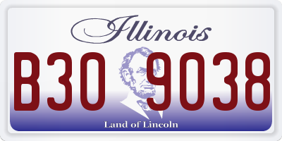 IL license plate B309038