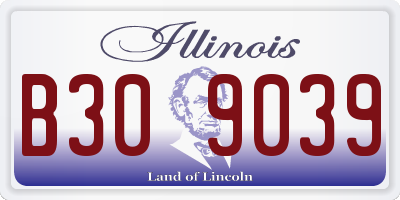 IL license plate B309039