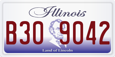 IL license plate B309042