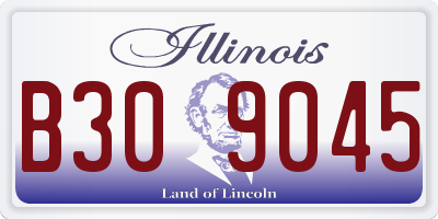IL license plate B309045