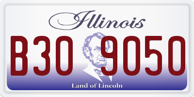 IL license plate B309050