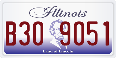 IL license plate B309051