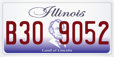 IL license plate B309052