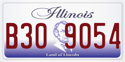 IL license plate B309054