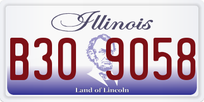 IL license plate B309058