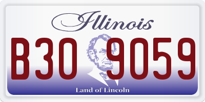 IL license plate B309059
