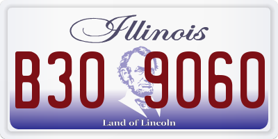 IL license plate B309060