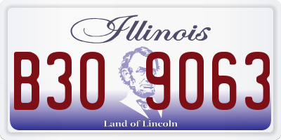 IL license plate B309063