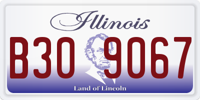 IL license plate B309067