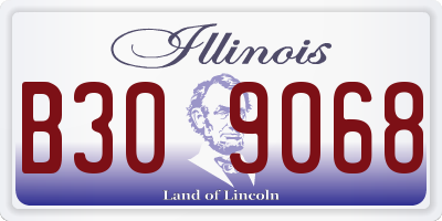 IL license plate B309068