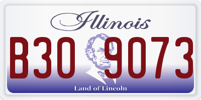 IL license plate B309073