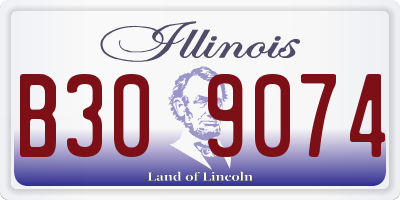 IL license plate B309074