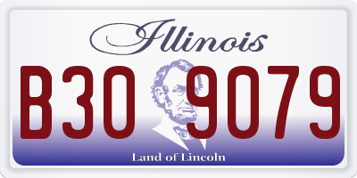IL license plate B309079