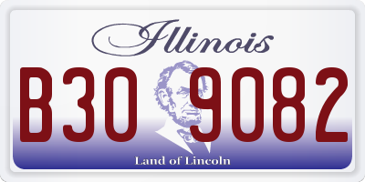 IL license plate B309082
