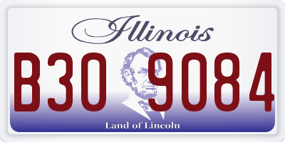 IL license plate B309084