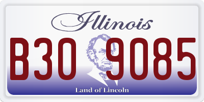 IL license plate B309085