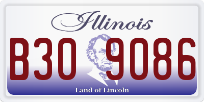 IL license plate B309086