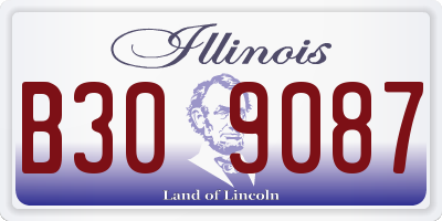 IL license plate B309087