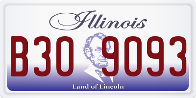 IL license plate B309093