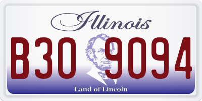IL license plate B309094