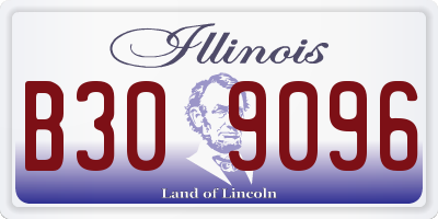 IL license plate B309096