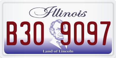 IL license plate B309097