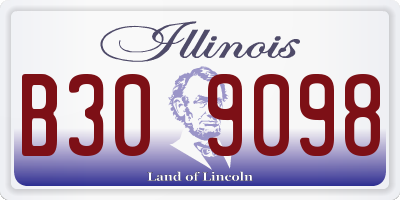 IL license plate B309098
