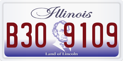IL license plate B309109