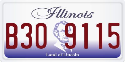 IL license plate B309115