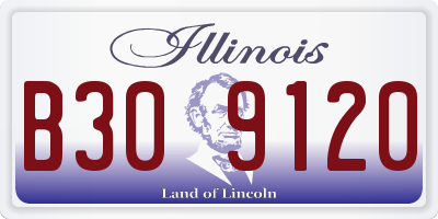 IL license plate B309120