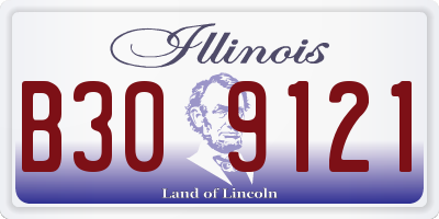 IL license plate B309121