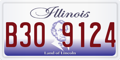IL license plate B309124