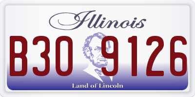 IL license plate B309126