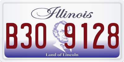 IL license plate B309128