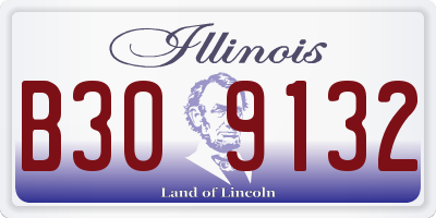 IL license plate B309132