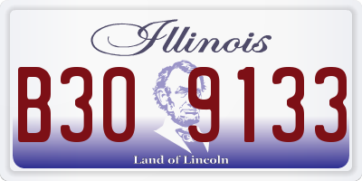 IL license plate B309133