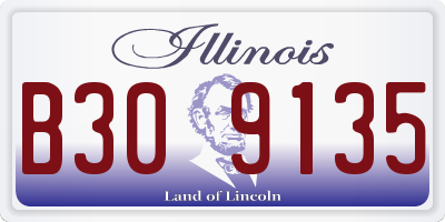 IL license plate B309135