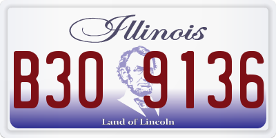 IL license plate B309136
