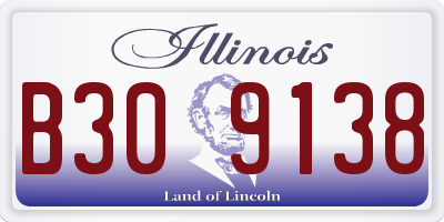 IL license plate B309138