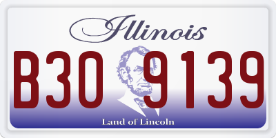 IL license plate B309139