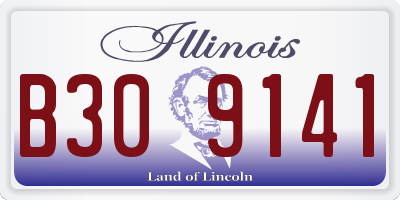 IL license plate B309141