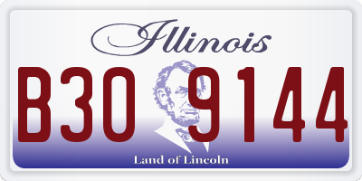 IL license plate B309144