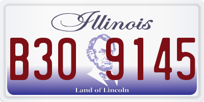 IL license plate B309145