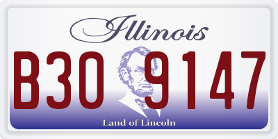 IL license plate B309147