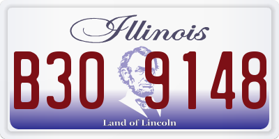 IL license plate B309148