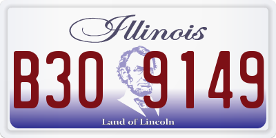 IL license plate B309149