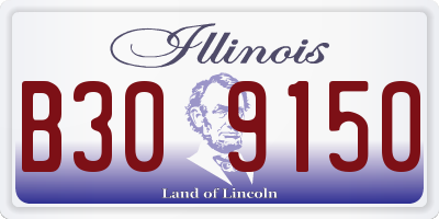 IL license plate B309150