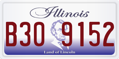 IL license plate B309152