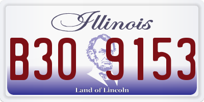 IL license plate B309153